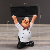 Max Resin Chef Figure Ornament Lovely Chef Photo Props Style03