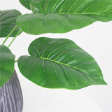 12 pieces of Leaves Artificial Flower Bunch for Potted Desktop Flowers