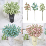 Max Artificial Fake Flowers Plants Spray Baby Breath/Gypsophila 3 Colors  White