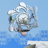 Max Mirror Art Decal Love of Butterfly Wall Stickers Bedroom Decoration Silver