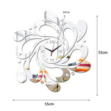 Max Mirror Art Decal Love of Butterfly Wall Stickers Bedroom Decoration Silver