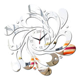 Max Mirror Art Decal Love of Butterfly Wall Stickers Bedroom Decoration Silver