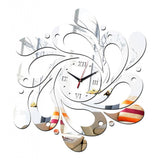 Max Mirror Art Decal Love of Butterfly Wall Stickers Bedroom Decoration Silver