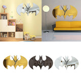 Max Acrylic Batman Wall Clock Wall Sticker Mute Clock Silver
