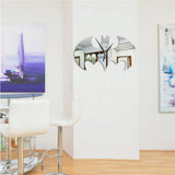 Max Acrylic Batman Wall Clock Wall Sticker Mute Clock Silver