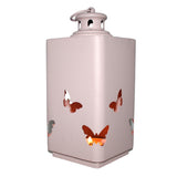 Max Nordic Style Wind Lantern Candlestick Metal Horse Lantern Pink