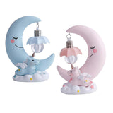 Max Baby Night Light Cute Moon Night Light for Kids Baby Girls  Pink Moon Lamp