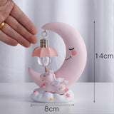 Max Baby Night Light Cute Moon Night Light for Kids Baby Girls  Pink Moon Lamp