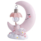 Max Baby Night Light Cute Moon Night Light for Kids Baby Girls  Pink Moon Lamp