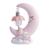 Max Baby Night Light Cute Moon Night Light for Kids Baby Girls  Pink Moon Lamp