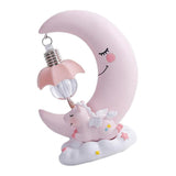 Max Baby Night Light Cute Moon Night Light for Kids Baby Girls  Pink Moon Lamp
