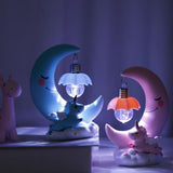 Max Baby Night Light Cute Moon Night Light for Kids Baby Girls  Pink Moon Lamp