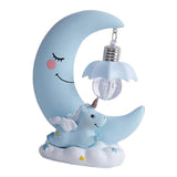 Max Baby Night Light Cute Moon Night Light for Kids Baby Girls  Blue Moon Lamp