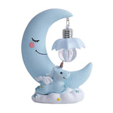 Max Baby Night Light Cute Moon Night Light for Kids Baby Girls  Blue Moon Lamp