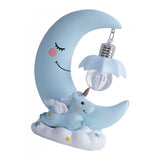 Max Baby Night Light Cute Moon Night Light for Kids Baby Girls  Blue Moon Lamp