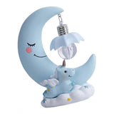 Max Baby Night Light Cute Moon Night Light for Kids Baby Girls  Blue Moon Lamp