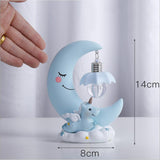 Max Baby Night Light Cute Moon Night Light for Kids Baby Girls  Blue Moon Lamp