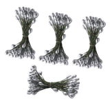 Max 200pcs Artificial Double Head Berries DIY Craft Silver