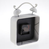 Max Retro Style Shabby Iron Clock  Home Desk Table Clock Ornament  White