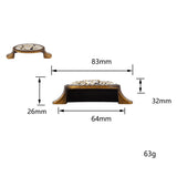 Max Europe Style Vintage Carved Patterns Door Cabinet Drawer Pull Handle Knob 4
