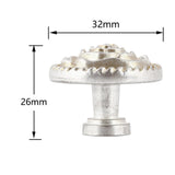 Maxbell Zinc Alloy Rose Flower Round Knobs Pull Handles with Screw Bronze