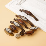 Max Europe Style Vintage Carved Patterns Door Cabinet Drawer Pull Handle Knob 6