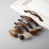 Max Europe Style Vintage Carved Patterns Door Cabinet Drawer Pull Handle Knob 6
