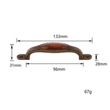 Max Europe Style Vintage Carved Patterns Door Cabinet Drawer Pull Handle Knob 7
