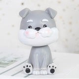 Max Cartoon Cute Dog Car Shaking Head Doll Bulldog Car Dashboard Table Decor 04