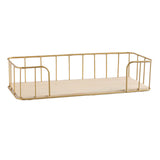 Max Golden Metal Wire Wall Mounted Storage Basket, 2 set, Large & Small