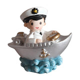 Max Couple Navy Thousand Paper Crane Resin Decoration Navy Boy