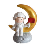 Max Couple Navy Thousand Paper Crane Resin Decoration Astronaut Boy