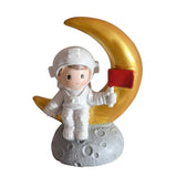 Max Couple Navy Thousand Paper Crane Resin Decoration Astronaut Boy