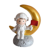 Max Couple Navy Thousand Paper Crane Resin Decoration Astronaut Boy