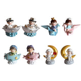 Max Couple Resin Astronaut Ornament for Party Cake Decor