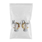 Max Couple Resin Astronaut Ornament for Party Cake Decor