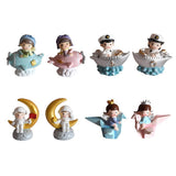 Max Couple Resin Astronaut Ornament for Party Cake Decor