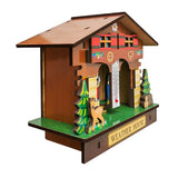 Max Wooden Decorative Ornament Temperature Humidity Meter Style01