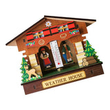 Max Wooden Decorative Ornament Temperature Humidity Meter Style01