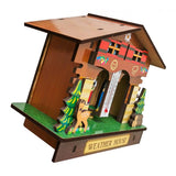 Max Wooden Decorative Ornament Temperature Humidity Meter Style01