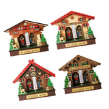 Max Wooden Decorative Ornament Temperature Humidity Meter Style01