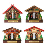 Max Wooden Decorative Ornament Temperature Humidity Meter Style01