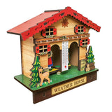 Max Wooden Decorative Ornament Temperature Humidity Meter Style02