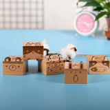 Max Wooden Mechanical Musical Storage Box Gift for Kids Cow