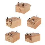 Max Wooden Mechanical Musical Storage Box Gift for Kids Cow