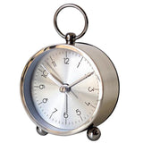 Max Nordic Style Alarm Clock Beside Bed Children Clock Silver