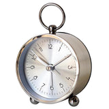 Max Nordic Style Alarm Clock Beside Bed Children Clock Silver