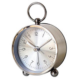 Max Nordic Style Alarm Clock Beside Bed Children Clock Silver