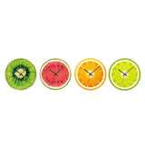 Acrylic Fruit Wall Clock for Living Room Decor Orange