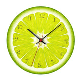 Acrylic Fruit Wall Clock for Living Room Decor Lemon